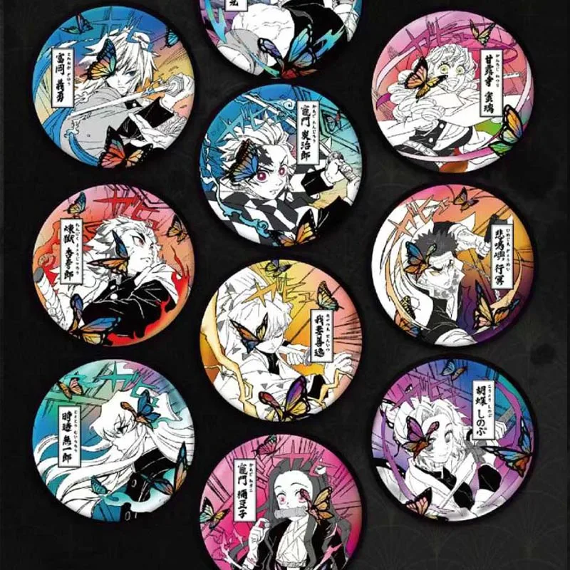 2025 Wholesales Demon Slayer Anime Collection Badge W3 Acrylic Tanjirou Kamado Nezuko Children Toy Gift