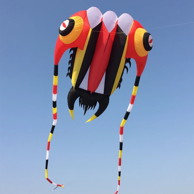 

free shipping trilobites kite flying big new kites soft kite reel for adults kites inflatable octopus kite walk in sky hoka fun