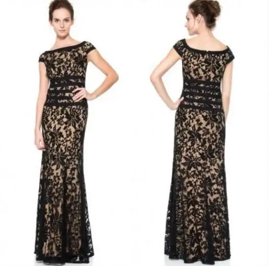 Tadashi Shoji High -End Brand Dinner Dress Black One -Shoulder Body Mermaid Dress Can Be Worn Daily