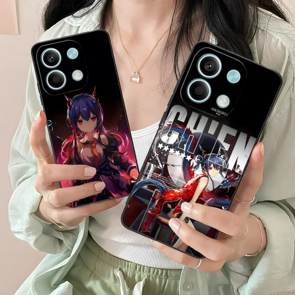 

Чехол для мобильного телефона Arknights Chen для Xiaomi Redmi Note 14 13 12 11 A5 3 2 1 Pro Plus 4G 5G с цветной печатью, защитный красивый