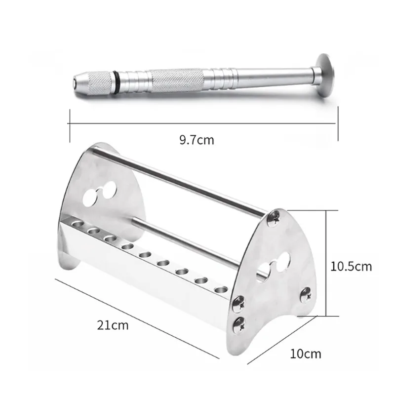Eyeglass Repair Tool Kit - Professional Adjustment Tools, Plier Set, Screwdriver & Storage Rack for Glasses Frame Tightening
