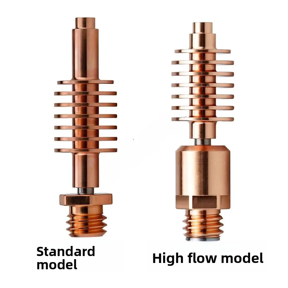 1/2pcs 3D Printer Dragon Hotend Accessory - ST HF V2.0 Bimetallic Throat: High-Temp Copper-Titanium Heat Break