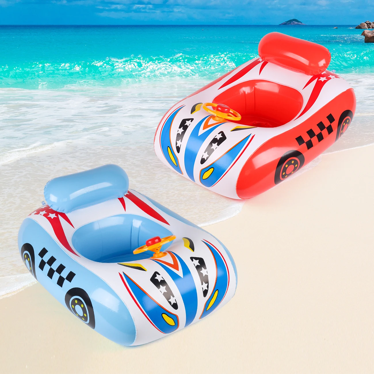 

Надувной круг для плавания (1 шт.), дизайн полицейской машины, надувной круг для малышей с защитой от опрокидывания, надувной круг в форме лодки, утолщенный детский надувной круг из ПВХ