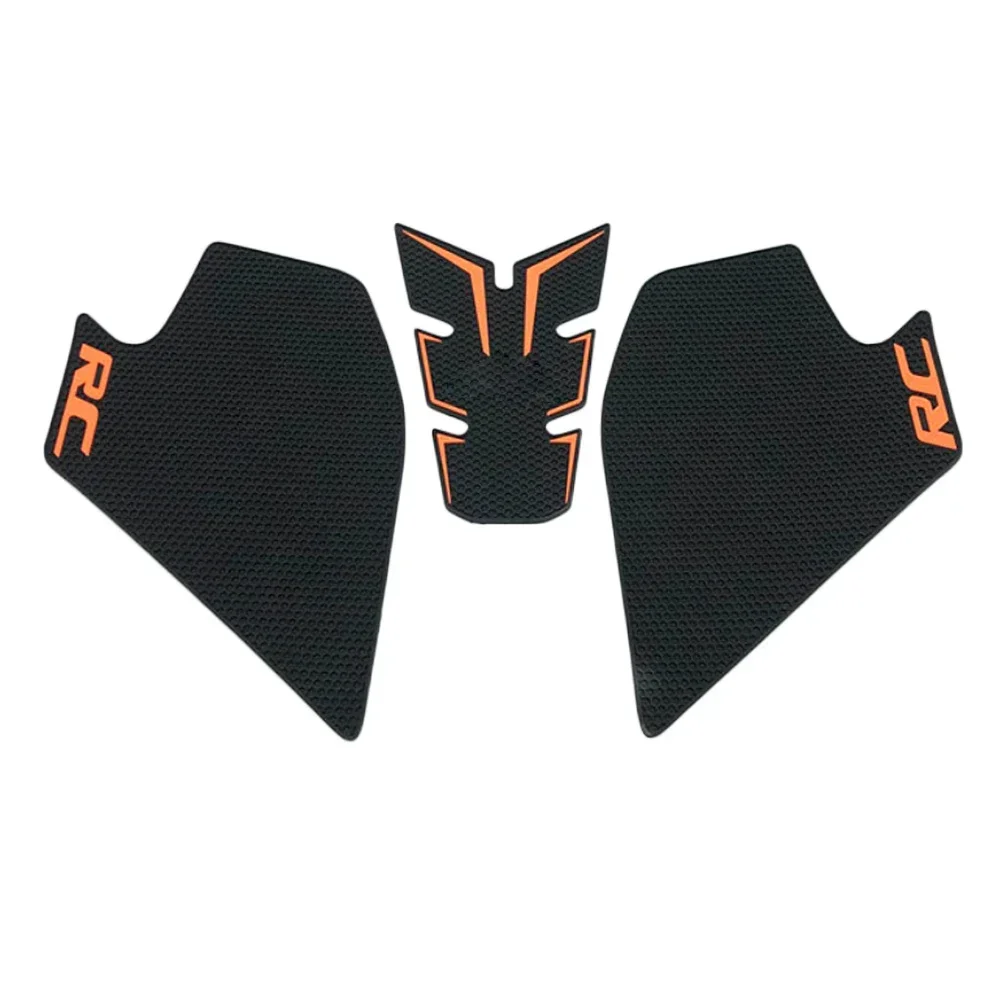 Almofada do tanque de combustível da motocicleta, borracha antiderrapante protetor adesivo, Side Tração Kneepad Decal Kit, KTM 390RC RC390