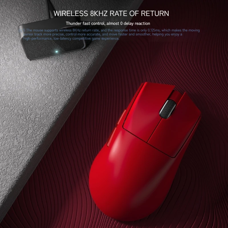 Darmoshark N5 Finger Grip Big Hand Mouse Lightweight 8k Three Mode Wireless Mouse Ergonomic Esports Game Office Mouse Boys Gifts