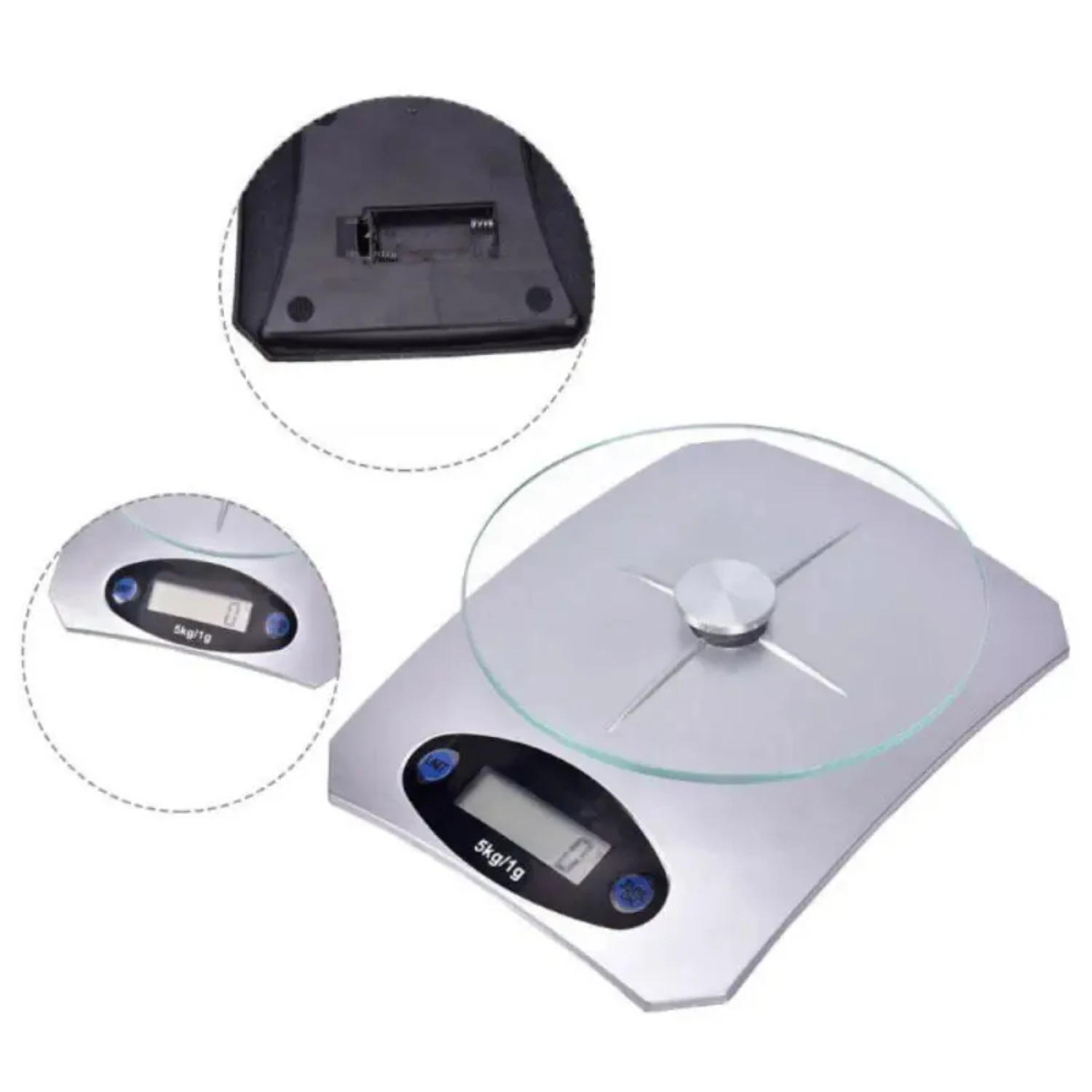 Portable  5kg/1g Portable Digital Scale LED Electronic Scales Postal Food Measuring Weight Kitchen LED Electronic Scales