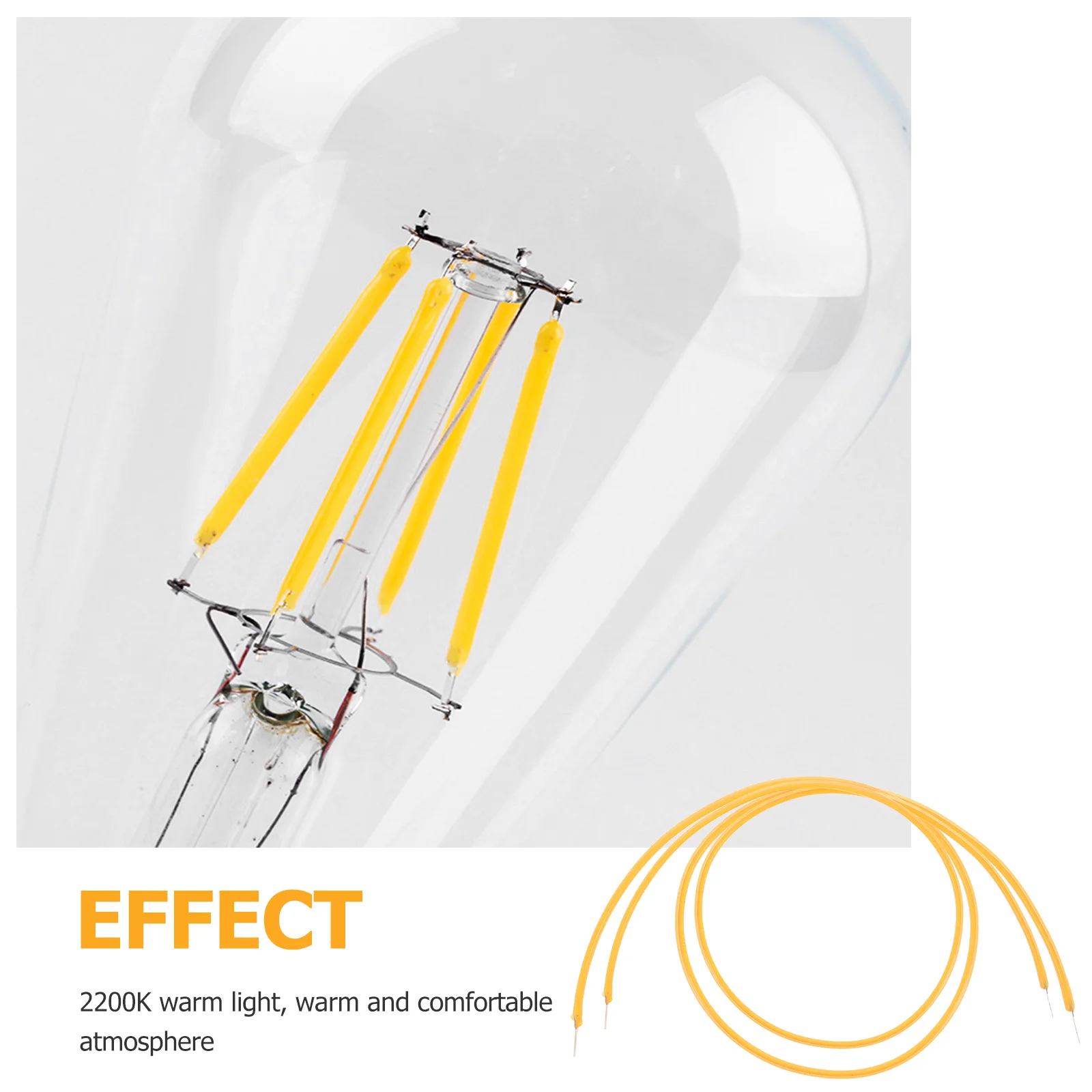 

2Pcs Flexible LED Filament Soft Flexible LED Light Bulb Filament Replacement Lamp Light Fixture Repair Accessories