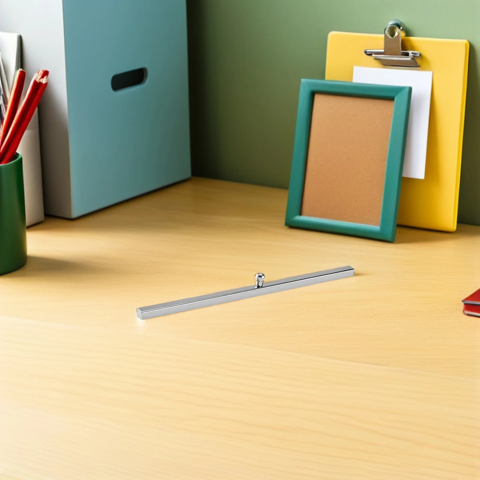 

2pcs White Iron Paperweight Stainless Steel Calligraphy Tool Waterproof Corrosion Resistant Easy Clean Desk Painting Drawing