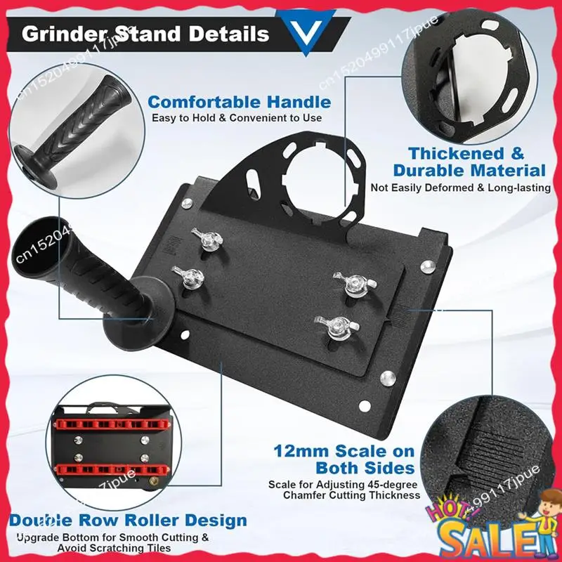 BOFO Chamfering Tool Angle Grinder Stand Cutter Holder Attachments Adjustable 45° Beveling Bracket Device