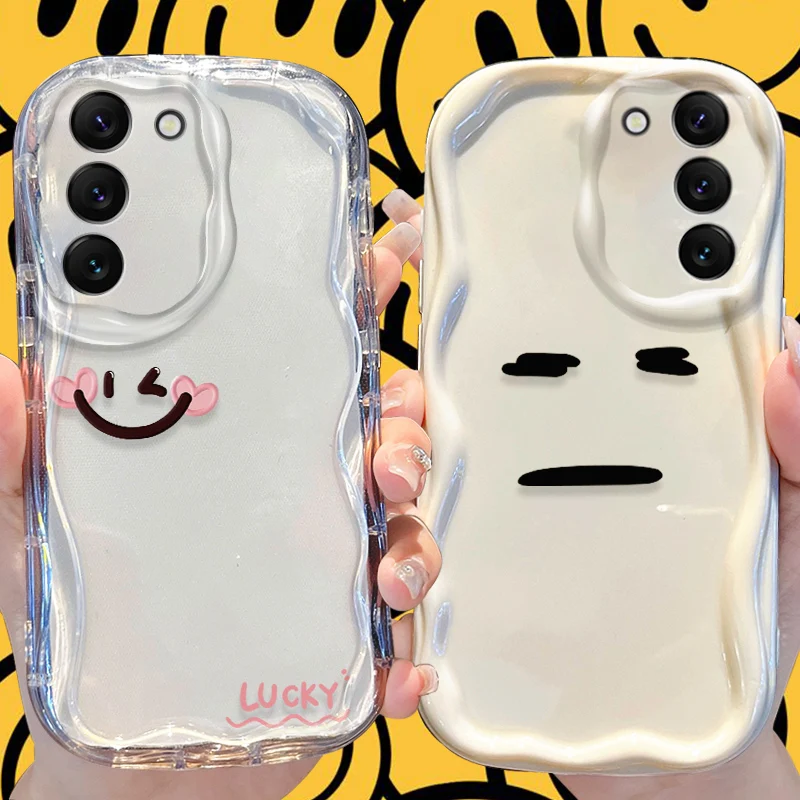 

Чехол Expression Wave для Samsung Galaxy S25 S24 S23 S22 S21 Ultra Plus S20 FE A73 A72 A71 A56 A55 A54 5G A52 A52S A51 4G Cover