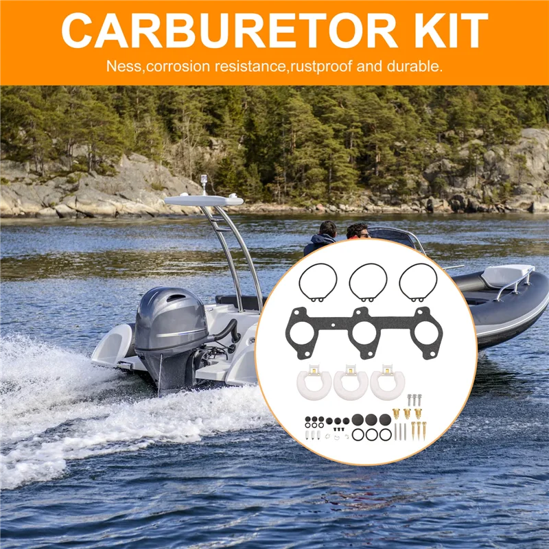 Kit Perbaikan Karburator A20K untuk Tempel 60 70 HP 2-Str 6H3-W0093 6H3-W0093-00 6H3-W0093-02