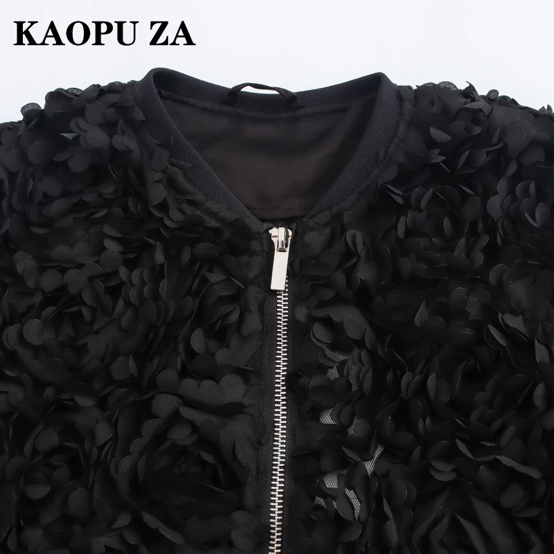 KAOPU ZA 2024 New Women\'s Fashion Long Sleeve Casual Trend Solid Color Loose Fit Jacket Autumn Wear