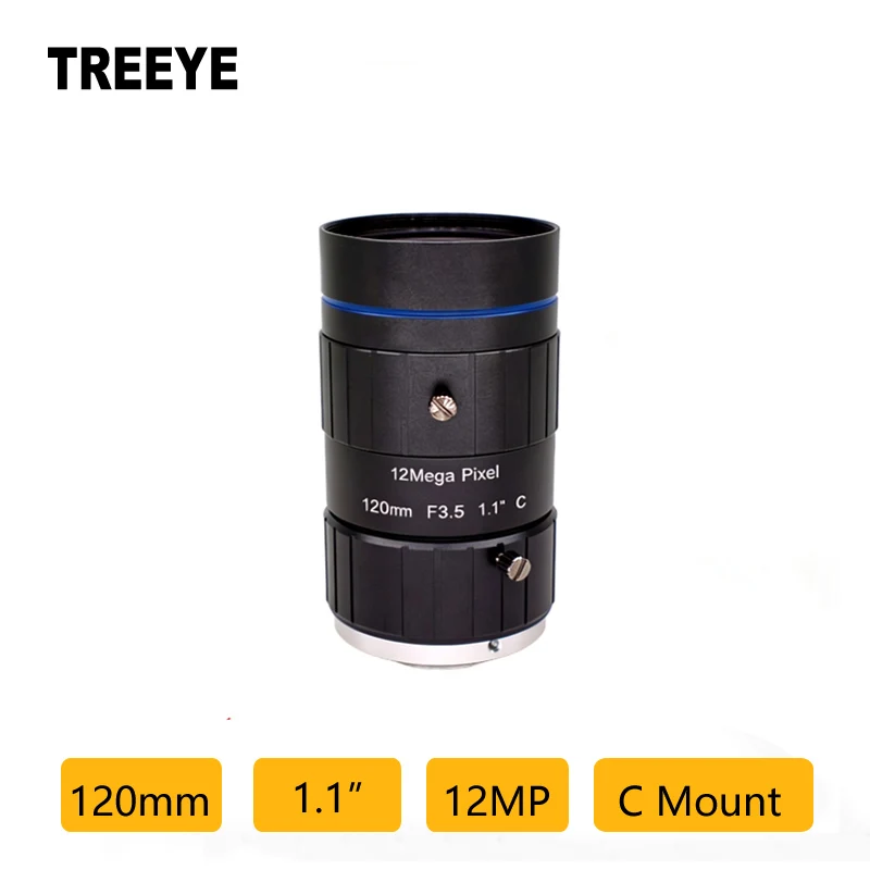 

HD 4K 12,0 мегапикселей 12 мм C объектив 1,1 "FA промышленный объектив для видеонаблюдения F2.4 ручная диафрагма фокусировка IP-камера объектив камеры видеонаблюдения