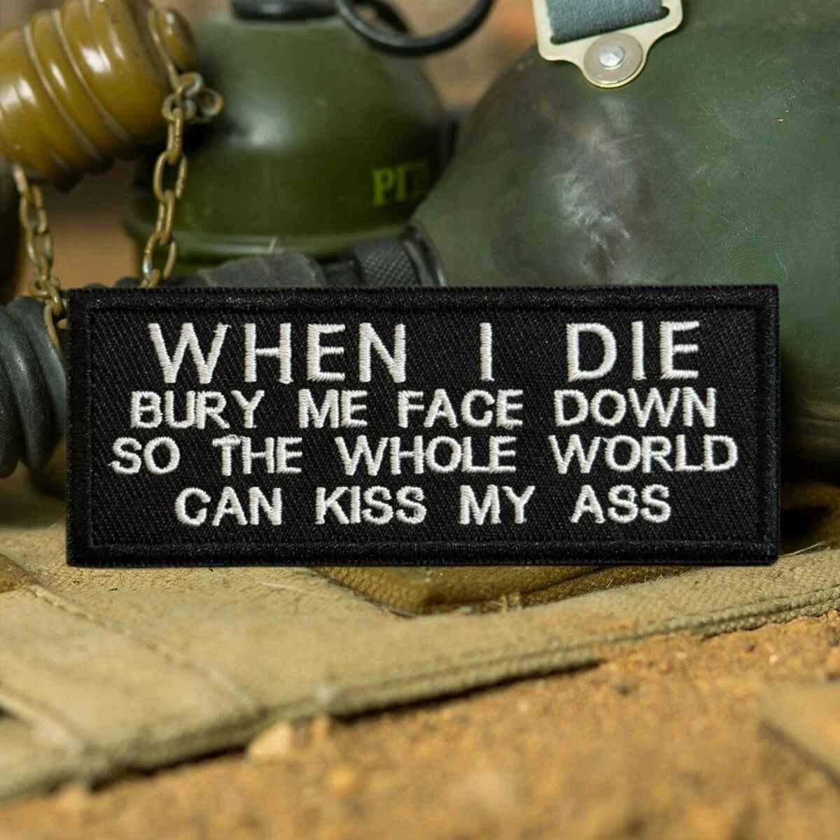 Morale Tactical Parche táctico bordado de velcro con eslogan divertido - imagen 4