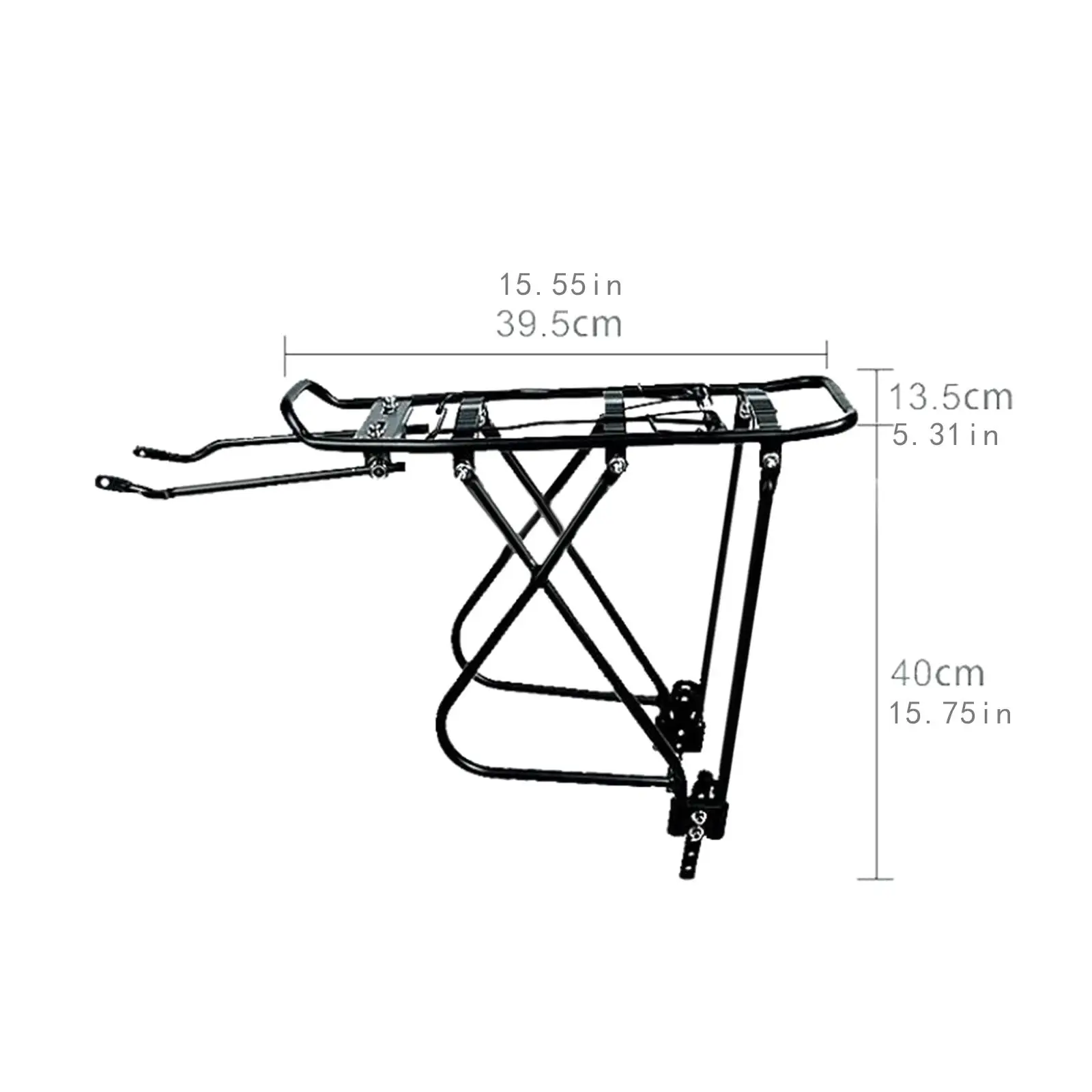 Bicycle Carrier Rack 25 kg Heavy Duty Shelf Bicycle Rear Luggage Cargo Rack