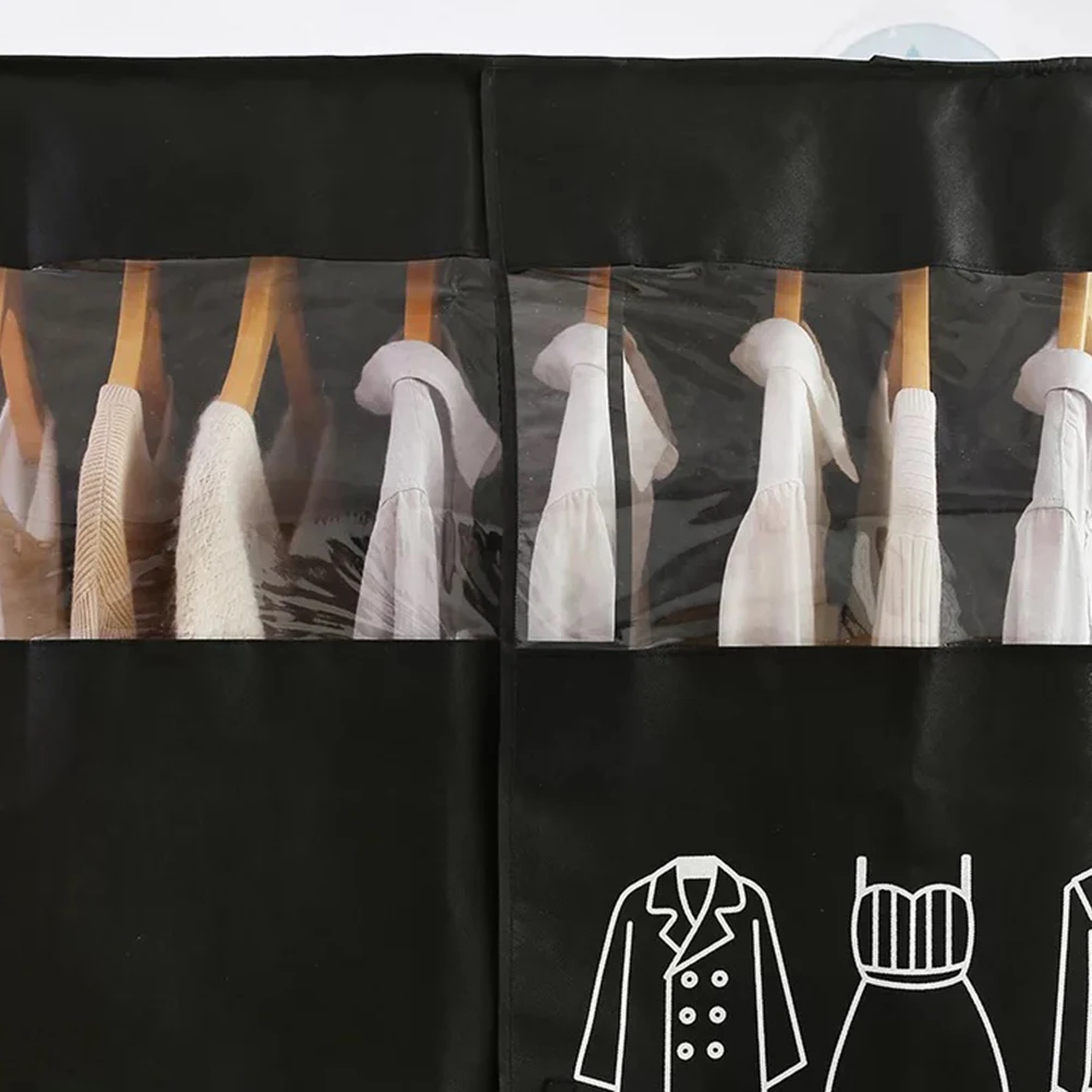 

Cover Dust-proof Hanger Garment Bags for Travel Dress Covers Dustproof Black Man