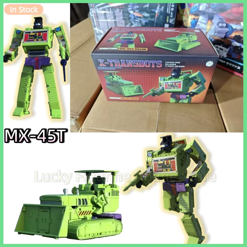 【EN STOCK】Juguetes transformados MX-45T MX45T x-transbots Hercules combinación Bulldozer edición juvenil acción Robot Fan Hobby