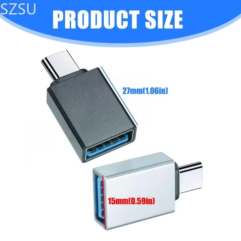 محول SZSU USB C إلى USB OTG هيكل معدني للهواتف الذكية والأجهزة اللوحية وقرص U تركيب سريع ومحول OTG بتصميم محمول #6