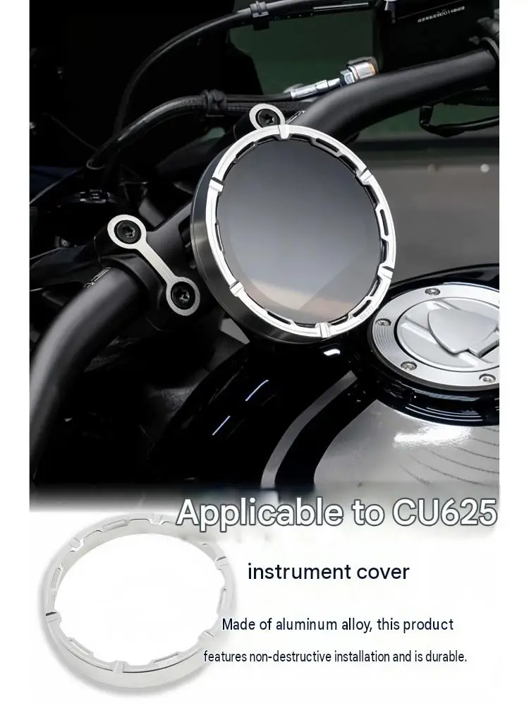 For VOGE CU625 Aluminum Alloy Dashboard Protection Cover Simple 3D Design Car Modification Accessory for Enhanced Refinement