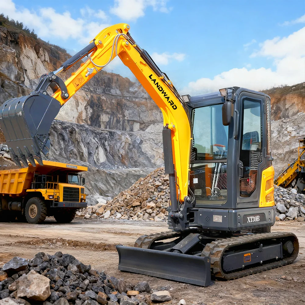 محرك كوبوتا 3.5 طن عالي الجودة حفار زاحف هيدروليكي صغير بالجملة متعدد الأغراض 3 طن حفارة صغيرة مشبك خشب مخصص