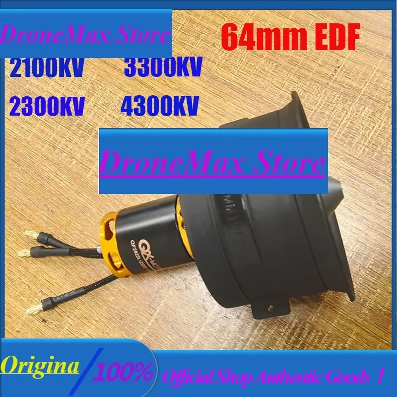 DroMaSsQX-MOTOR For RC Jet Plane Toy Parts 64mm EDF 12 Blades Set With Brushless Motor2100KV 2300KV 3300KV 4300KV
