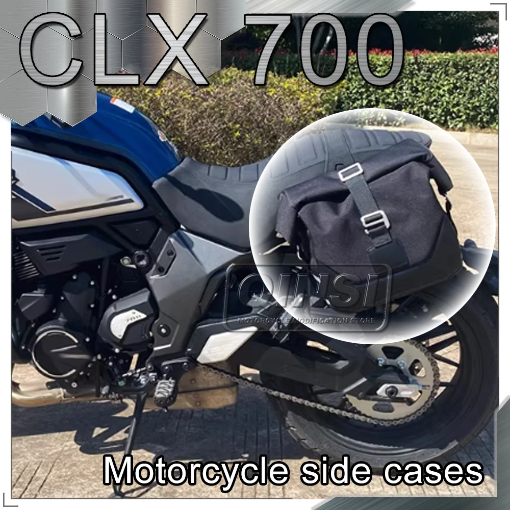 For CFMOTO CLX 700CLX CL-X 700 Side Box Waterproof Vintage Bag Clx700 Quick Disassembly Bracket Motorcycle Modification Side Box
