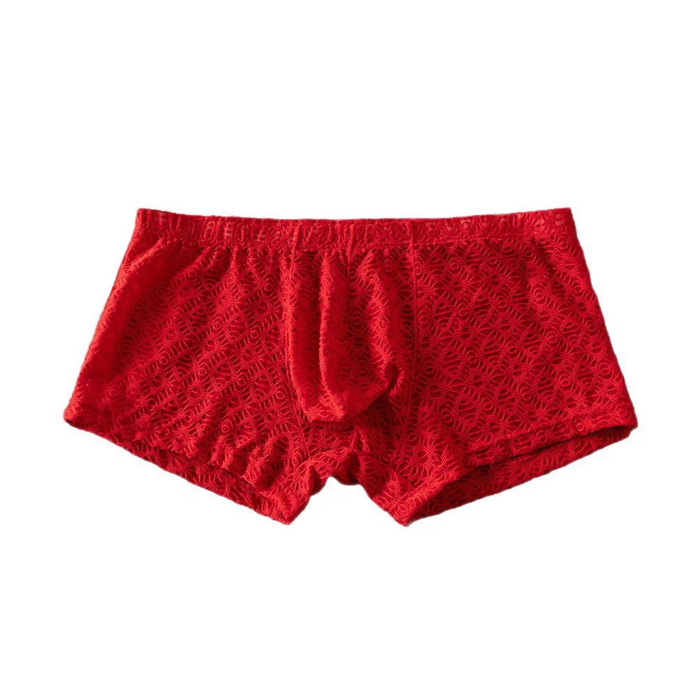 

Men's Underwear, Mesh Boxer Briefs Breathable and Sexy Jacquard Boxer Shorts Underpants