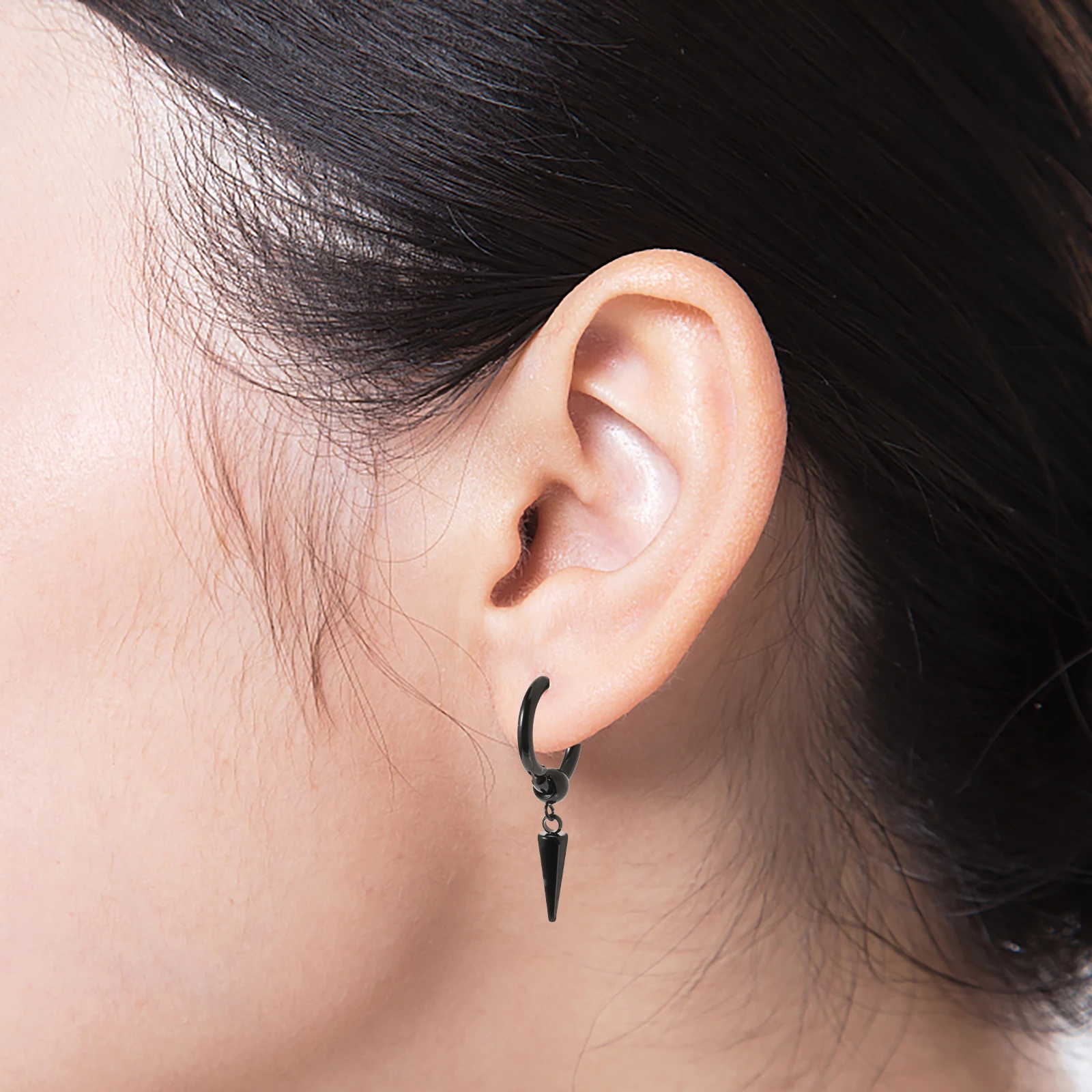 

Zircon Earring Set Stainless Steel Nose Small Hoop Studs Piercing Jewelry Trendy Ear Rings Body Decoration