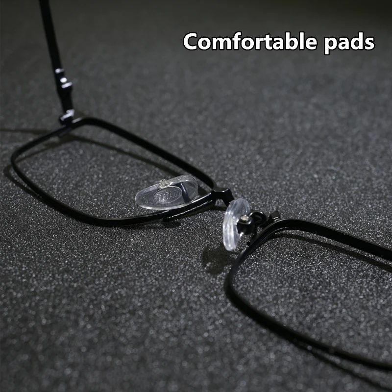 Retro Ultralight Titanium Alloy Optical Prescription Eyeglasses Frame Business Square Photochromic Anti Blue Ray Reading Glasses - Image 2