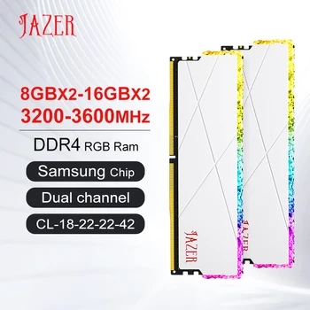 JAZER RGB RAM DDR4 8GB 16GB memory DDR4 8GBx2 16GBx2 for desktop 3200MHz 3600MHz overclock performance