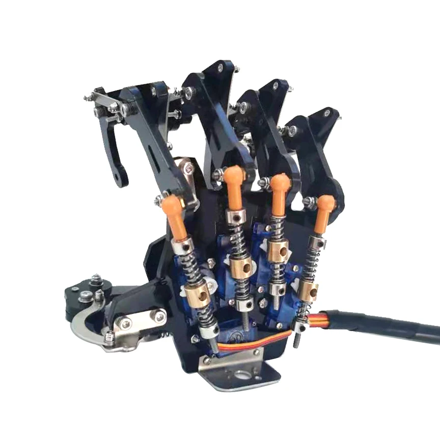 5 dof Roboter Fünf-Finger-Robotik-Kit pädagogische Metall mechanische Pfote für Arduino Arm links und rechts DIY Programmier roboter – Detail 5