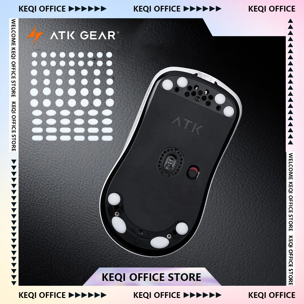 

ATK 70Pcs Small Dots Universal Mouse Skates PTFE Five Sizes For Speed And Durability Suitable For All Types Of Gaming Mouse