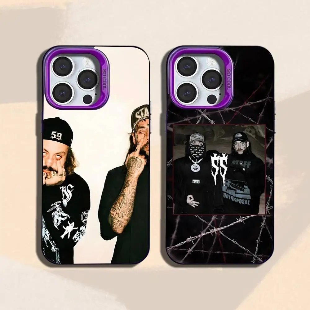 

S-Suicideboys G59 Phone Case For iPhone 16,15,14,13,12,11,Mini,Pro,SE,MAX Purple Matte Silicone Cover