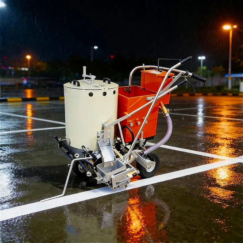 

Factory Price Hand Push Cold Spray Applicator Road Marking Machine Underground Garage Crossing Road Marking Spray Paint Machine