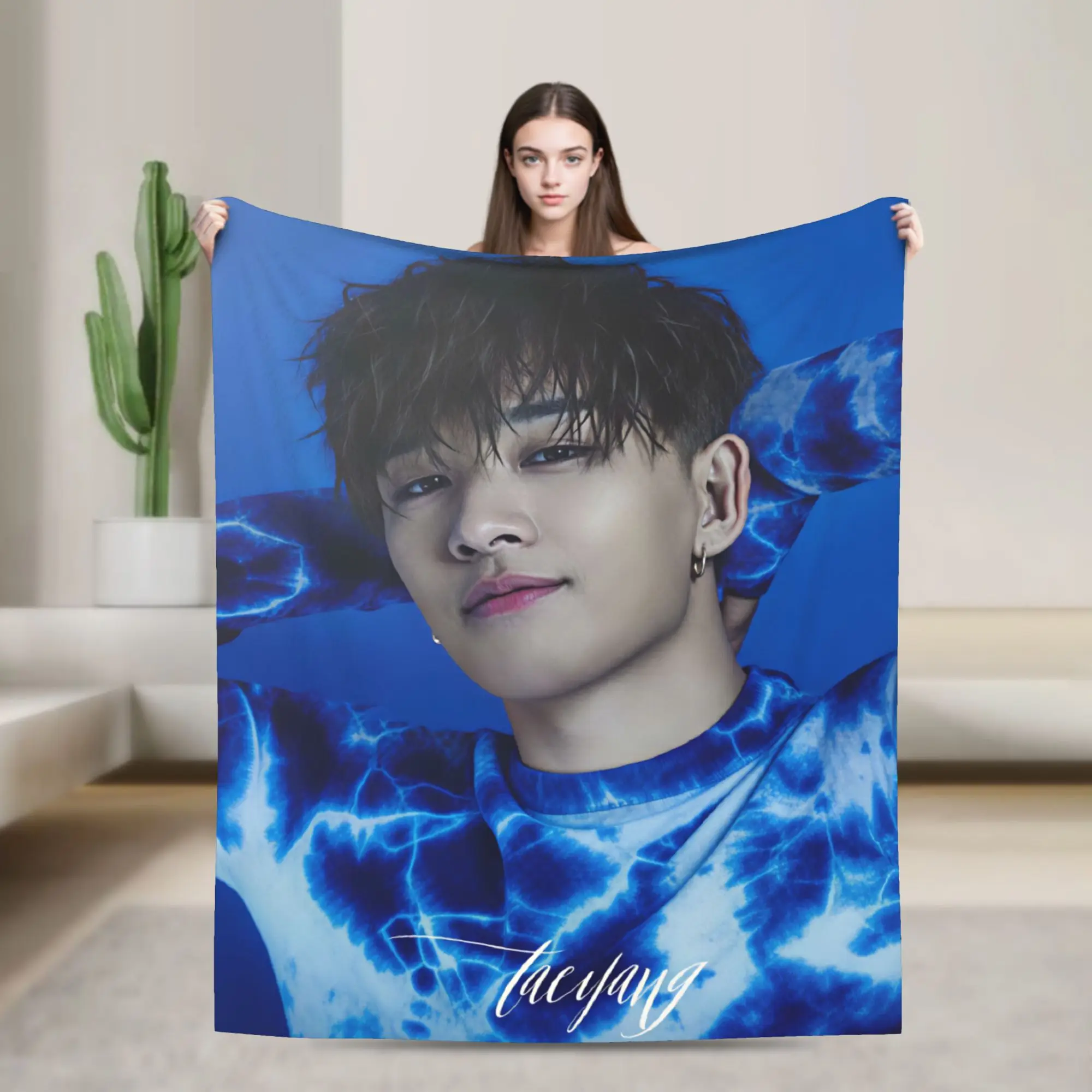 Singer T-TAEYANG  Flannel Blanket  Super Warm Bedding Throws for Outdoor Travel Office Street Trend Bedspread Sofa Bed Cover