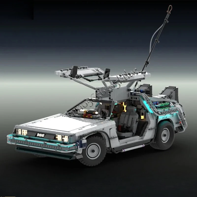 5226PCS Technical 1:8 Collectors Edition Back to the Future DeLorean Time Machine MOC Car Vehicle Building Blocks Toys for Boys