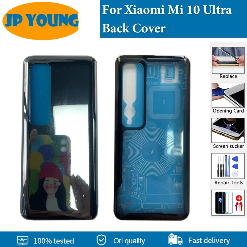 

AAA+ quality Back Glass For Xiaomi Mi 10 Ultra Back Cover Rear Door Housing Case For Xiaomi Mi10 Ultra Battery Cover Repalce