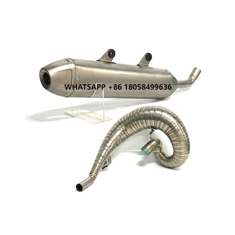 

Motocross Titanium Alloy 2 Strokes Exhaust Header Pipe Full Exhaust System for 250 300 2020 2021 2022 2023