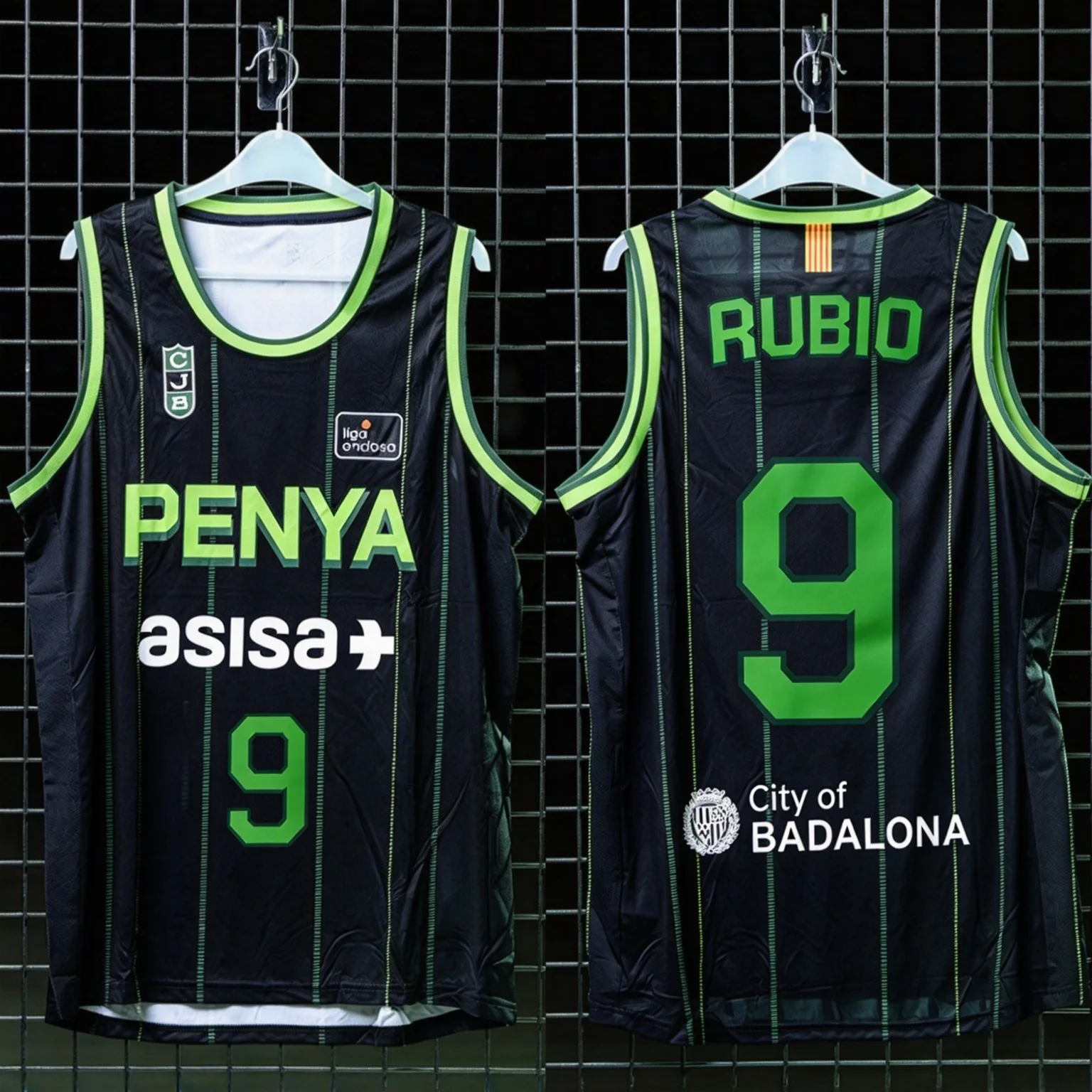 26/27 Joventut Badalona Rubio # 9 Laprovittola # 10 Basketball-Trikot Weste Spanien Basketball-Trikot Kinder Sport Schnelltrocknendes Tanktop – Detail 3