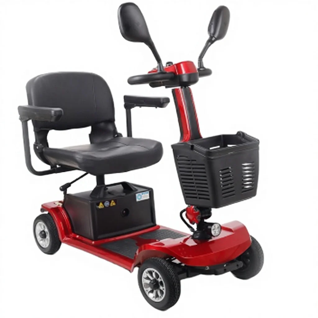 

Airo Travel 4-Wheel Electronic Folding Mobility Scooter for Elderly/Disabled Seniors with 30-35KM Range & 150KG Load Capacity