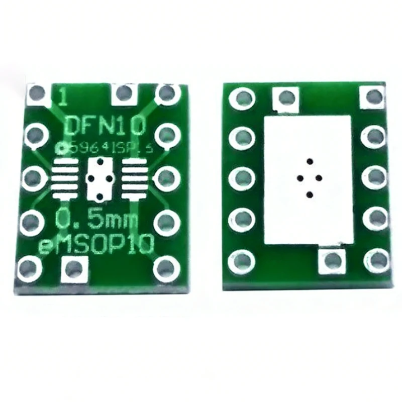 ClTGxDD 10Piece DFN10 EMSOP10 Turn DIP10 0.5MM Pitch With Cooling IC Adapter Socket / Adapter Plate PCB