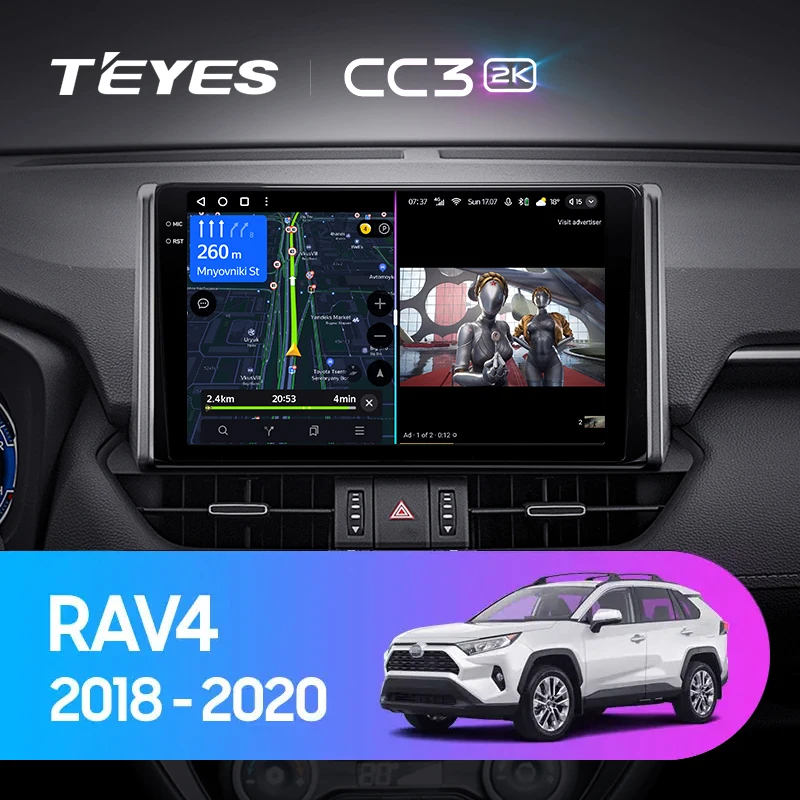 TEYES CC3L CC3 2K For Toyota RAV4 5 XA50 2018 - 2023 Car Radio Multimedia Video Player Navigation Stereo GPS Android 10 Dvd