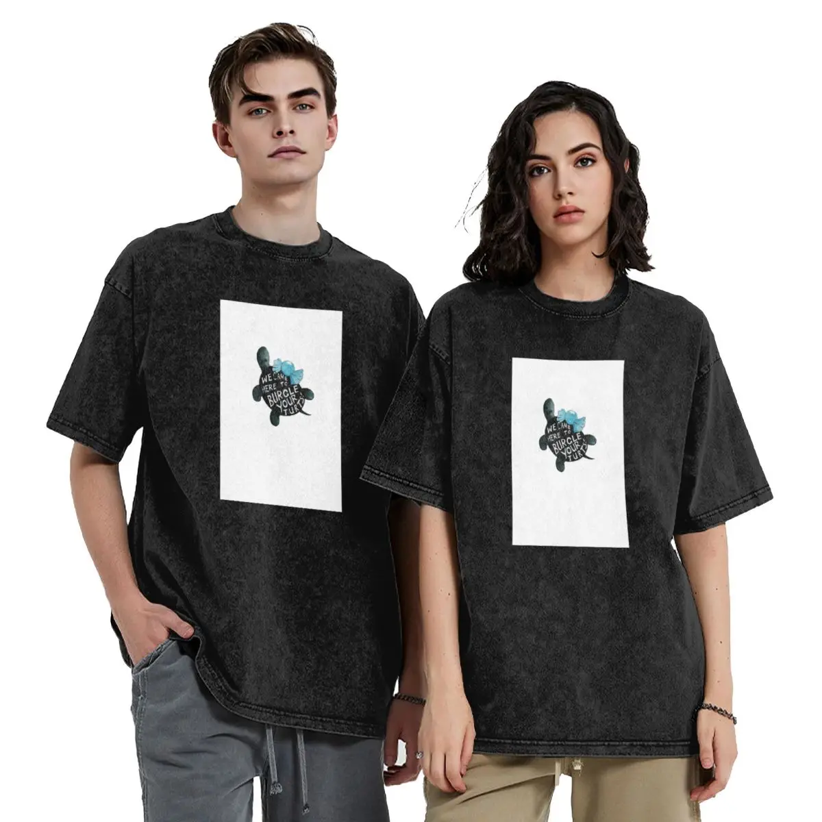 

Black Turtle Burgles T-Shirt summer top animal prinfor boys custom t shirt men clothes