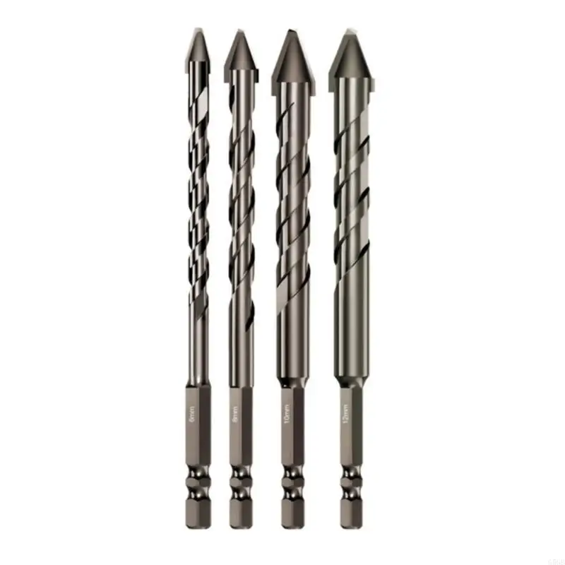 

G5GB 4/5 Piece Excentric Twist Drill Bit Set 150 мм расширенная версия Shank для бетонной кладки кирпичный пластик и стекло