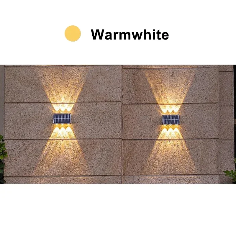 Solar LED-spot buiten waterdichte bovenste onderste verlichting veranda verlichting zonne-energie straatlantaarn voor balkon binnenplaats tuin