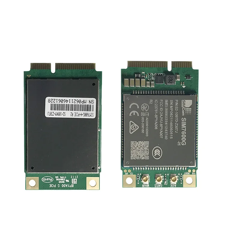 SIMCom SIM7600G-H MiniPCIe Global Region/Operator 150Mbps/50Mbps Cat4 GNSS LTE 4G Module SIM7600 SIM7600GH SIM7600G H Mini PCIe