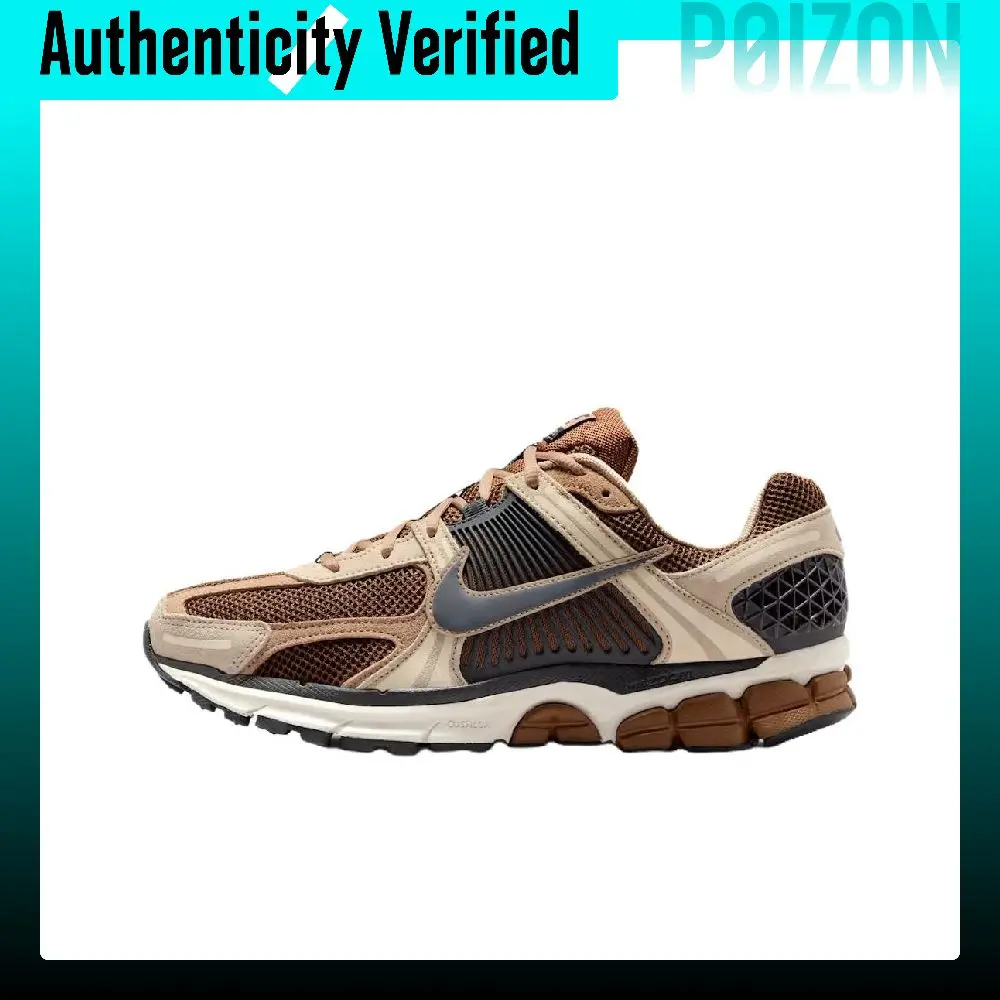 Nike Zoom Vomero 5 Breathable Support Lightweight Low top Casual Running Shoes Men's Brown HF1553-202