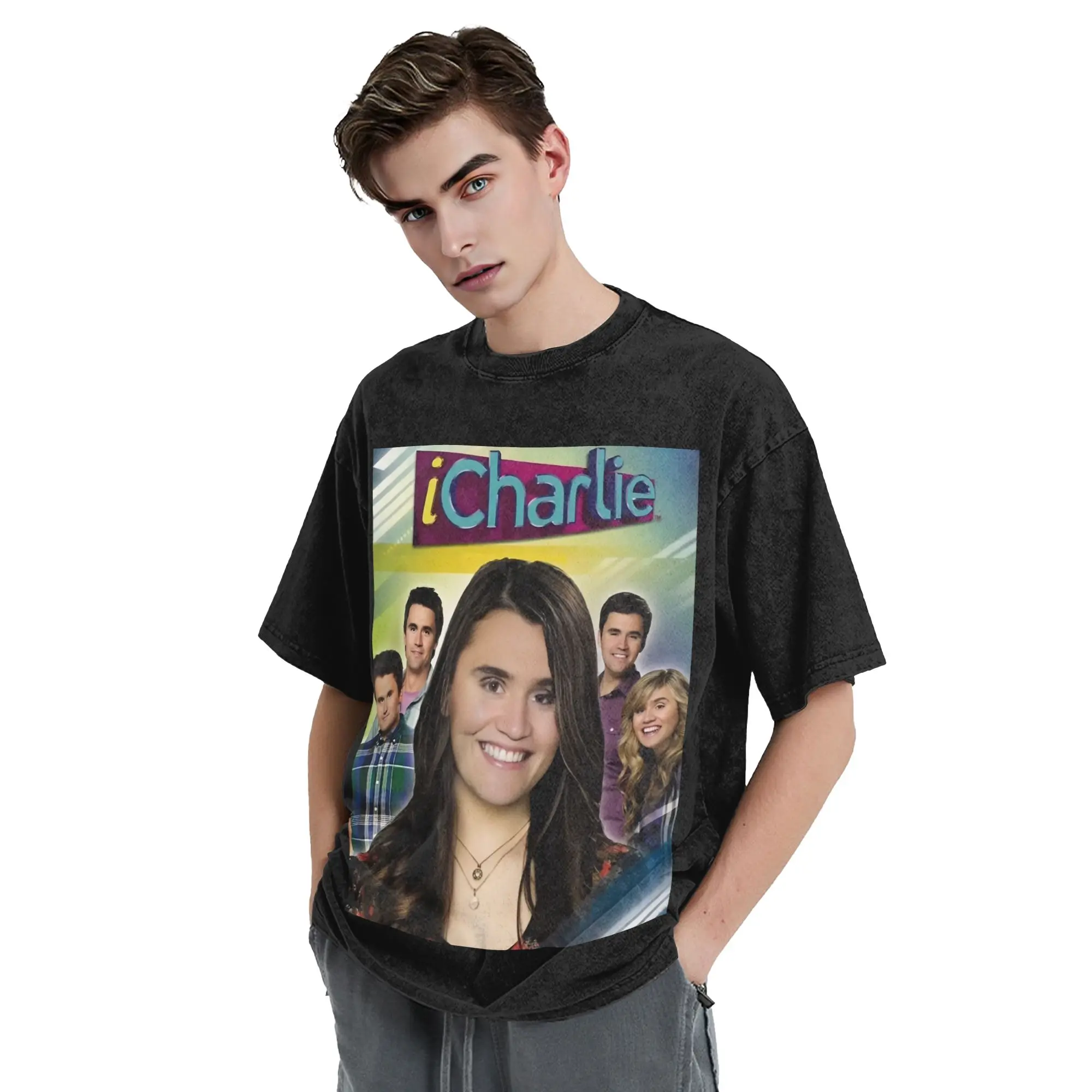 ICharlie Charlie Kirk Meme  Washed T Shirts Streetwear T-Shirts  Tees for Men Women Short Sleeve Harajuku Graphic Printed