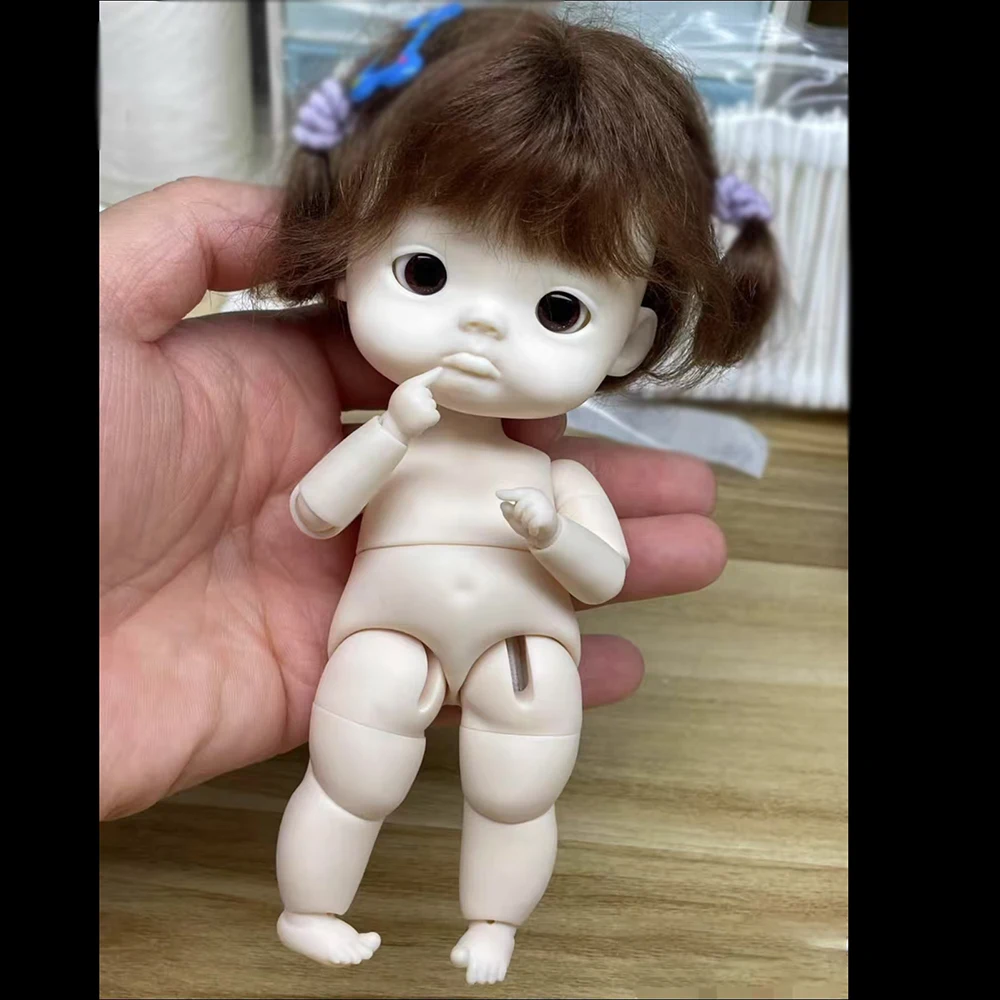 New 1/6 BJD Doll Head No Makeup Resin Material Girl Doll For Girl No Makeup Doll Toys Gifts