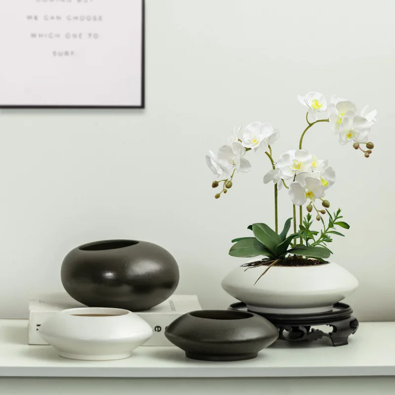Pebble Flowerpot Geometry Flower Vase Planting Basin Plant Pot Flower Pot Balcony Decorations Plant
